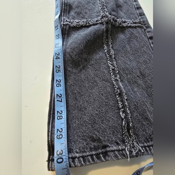 PacSun Eco Black Frayed High Waisted Bootcut Jeans Size 27 - Picture 9 of 10